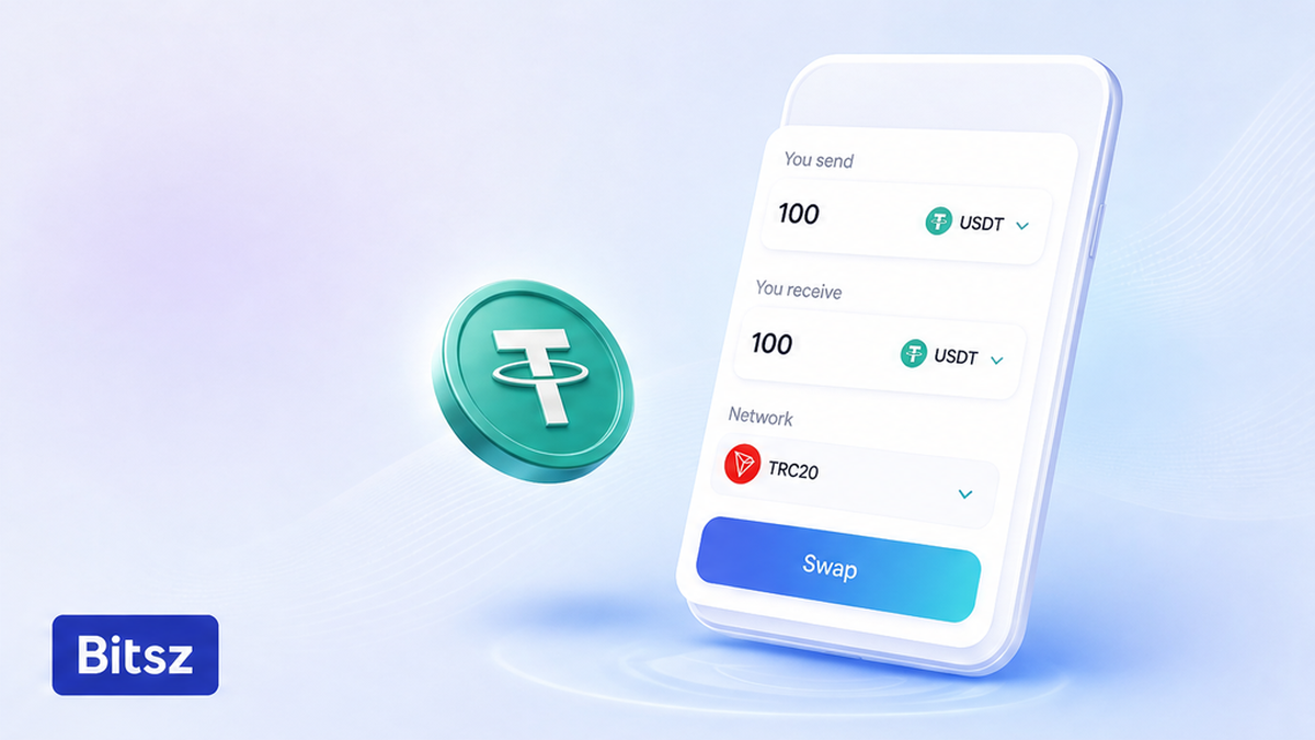 Виджет Bitsz на телефоне: чипы You send, You receive и Network на светлом баннере