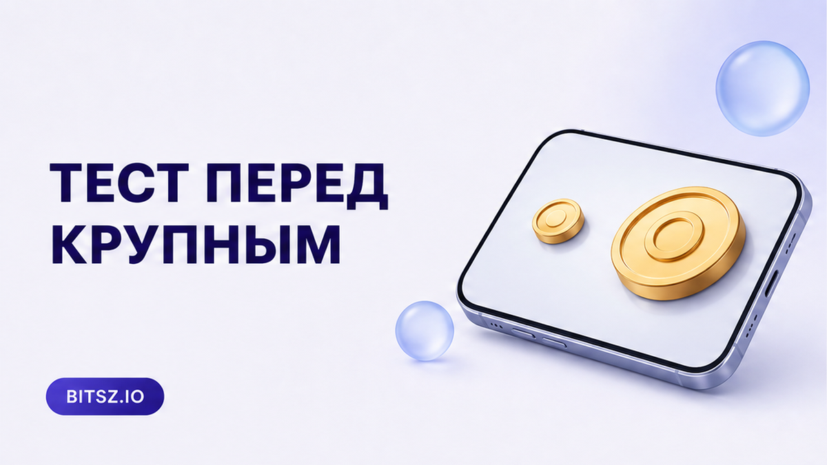 Как сделать тестовый обмен криптовалюты перед крупным переводом