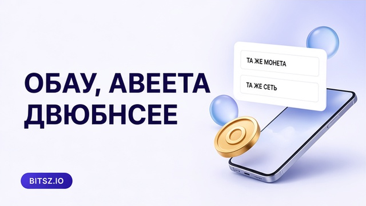 Баннер Bitsz: монета и чипы та же монета и та же сеть на экране телефона